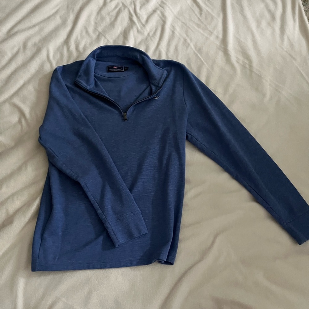 Men’s vineyard vines blue quarter zip